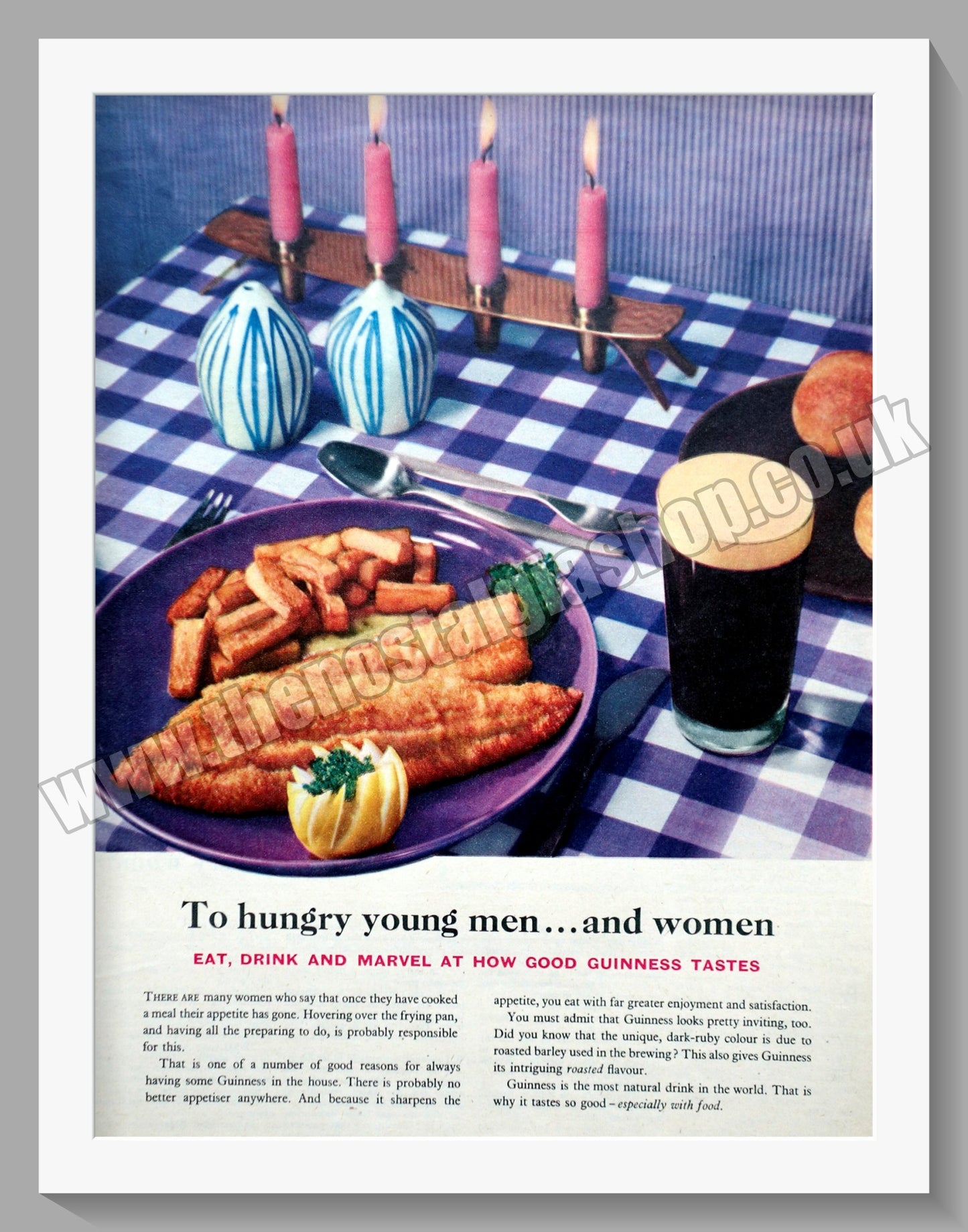 Guinness. Original Advert 1958 (ref AD300719)