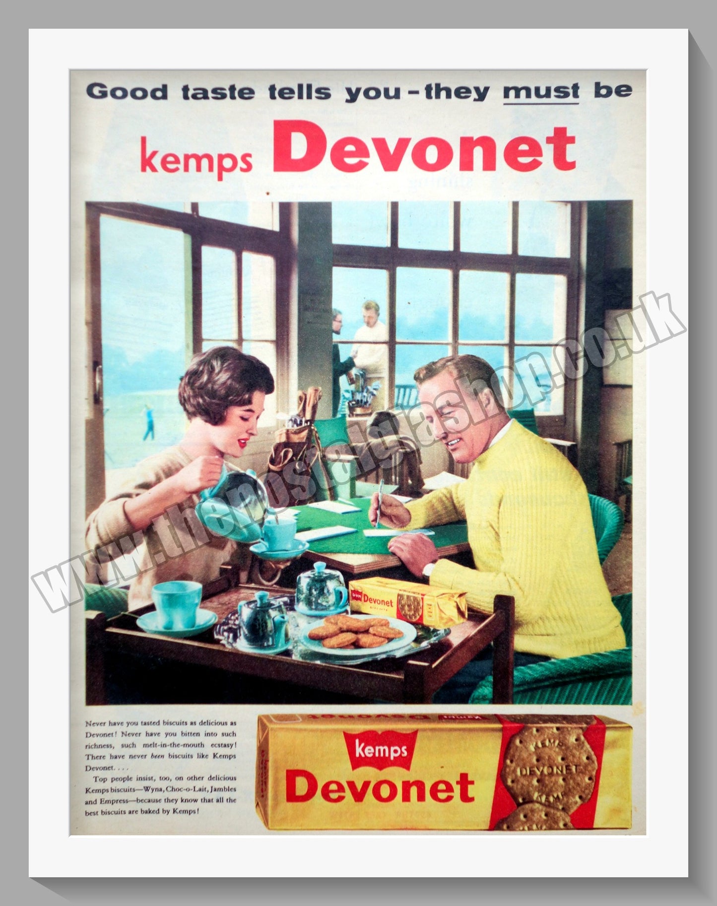 Kemps Devonet Biscuits. Original Advert 1958 (ref AD300727)