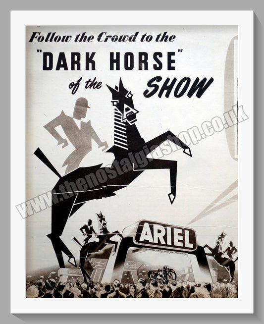 Ariel Motorcycles at The Show. Original Advert 1955 (ref AD60540)