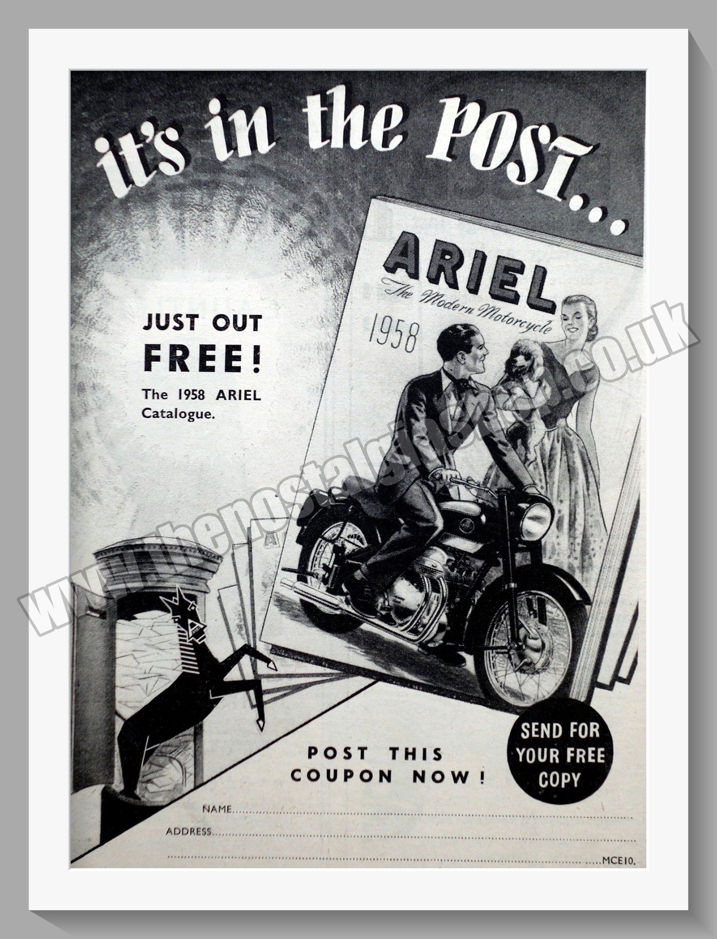 Ariel Motorcycles Catalogue for 1958. Original Advert 1957 (ref AD60569)