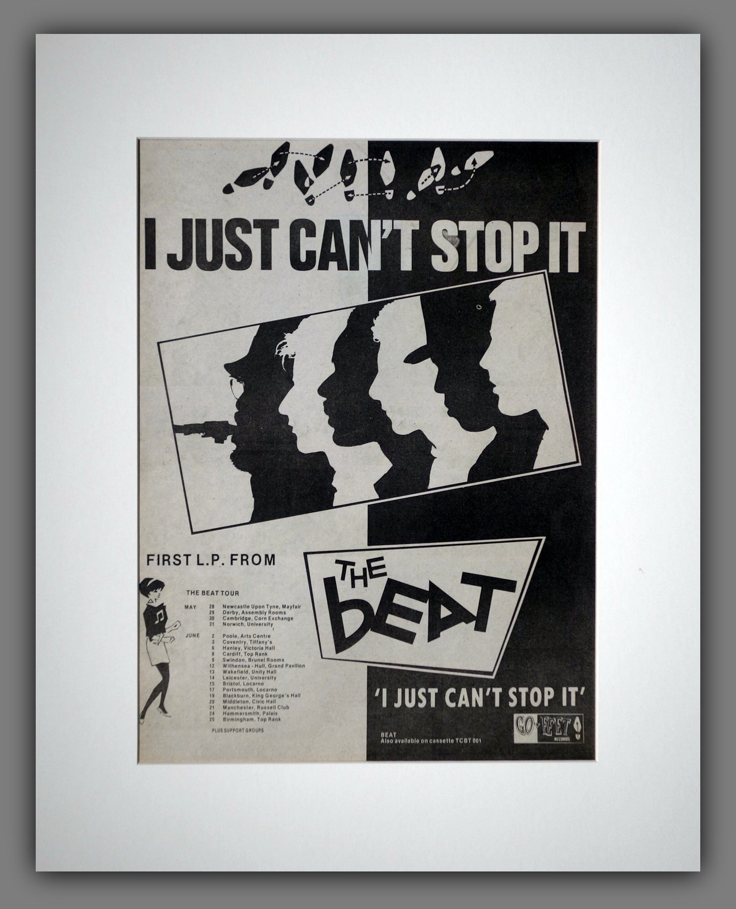 Beat (The) I Just Can't Stop. UK Tour. Original Advert 1980 (ref AD16004m)