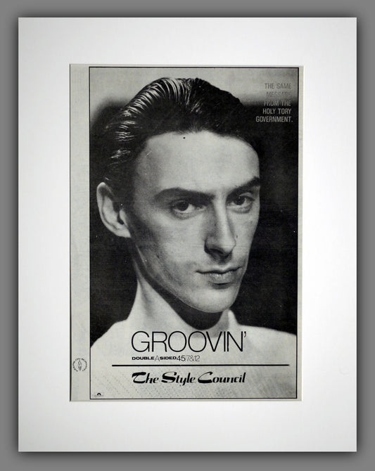 Style Council. Groovin'. Original Advert 1984 (ref AD16001m)