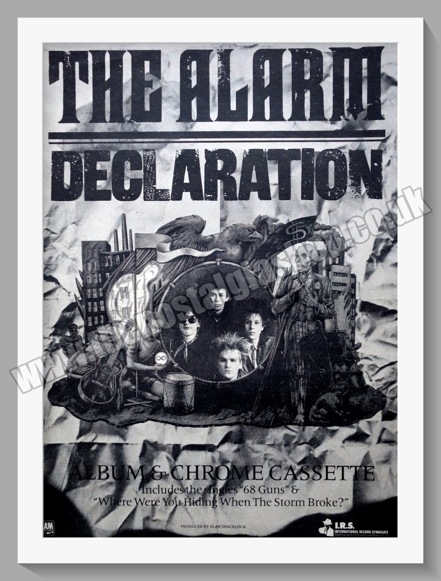 Alarm (The) Declaration.1984 Large Original Advert (ref AD15118)