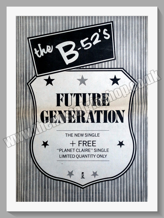 B-52's (The) Future Generation.1983 Large Original Advert (ref AD15127)