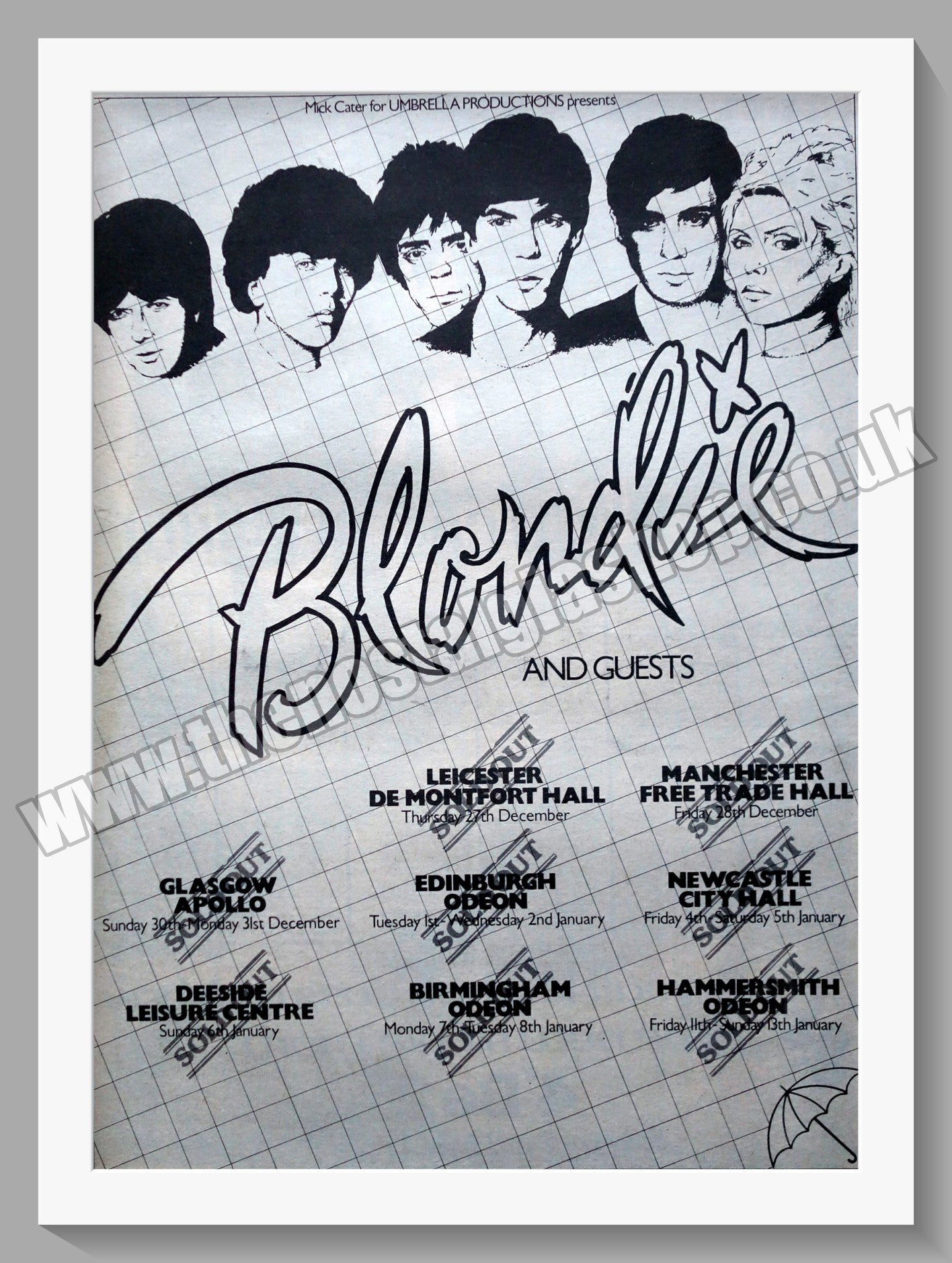 Blondie And Guests.1979 Large Original Advert (ref AD15129)