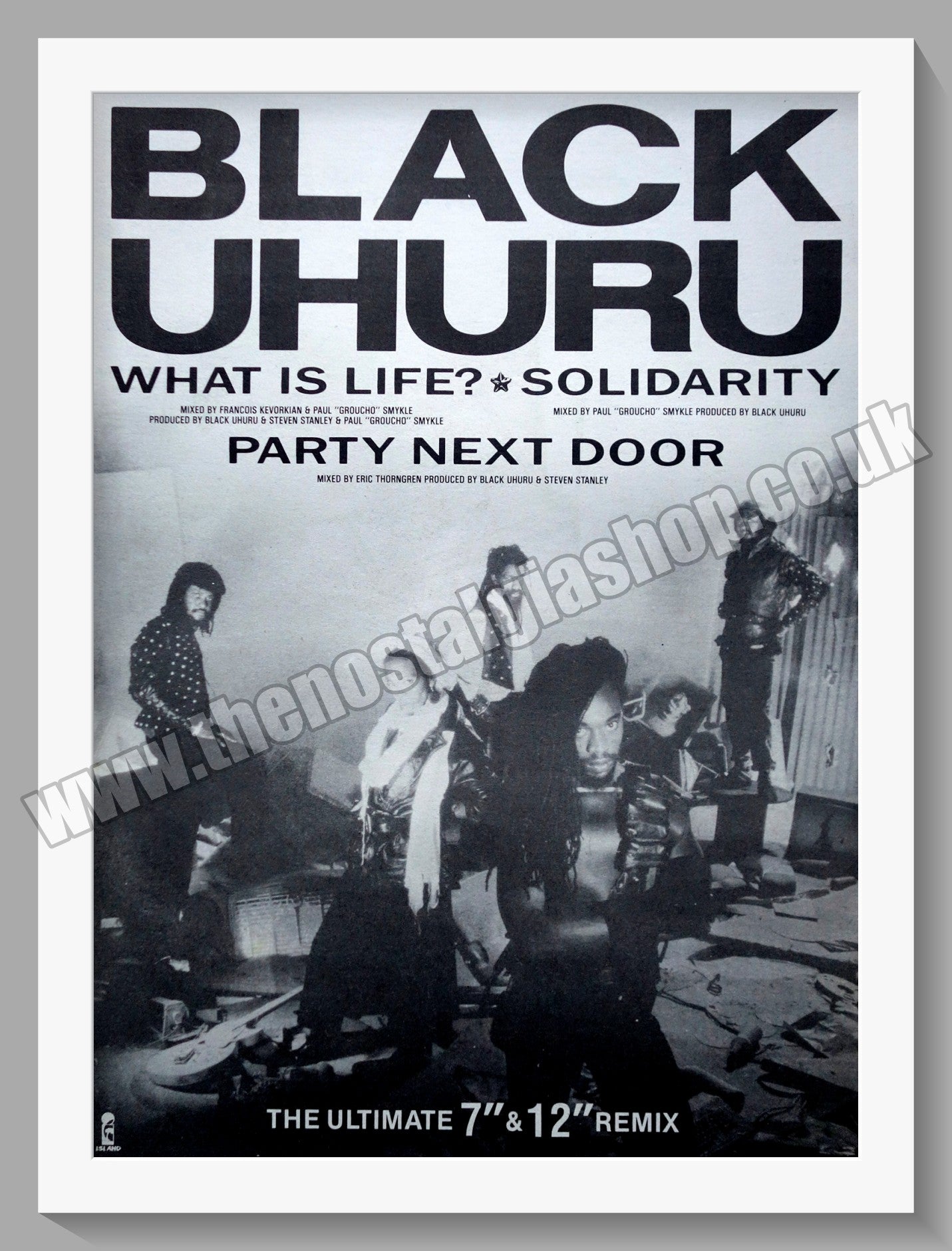 Black Uhuru What Is Life.1984 Large Original Advert (ref AD15133)