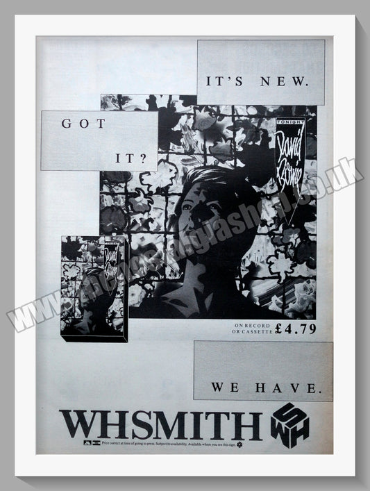 David Bowie Tonight.1984 Large Original Advert (ref AD15137)