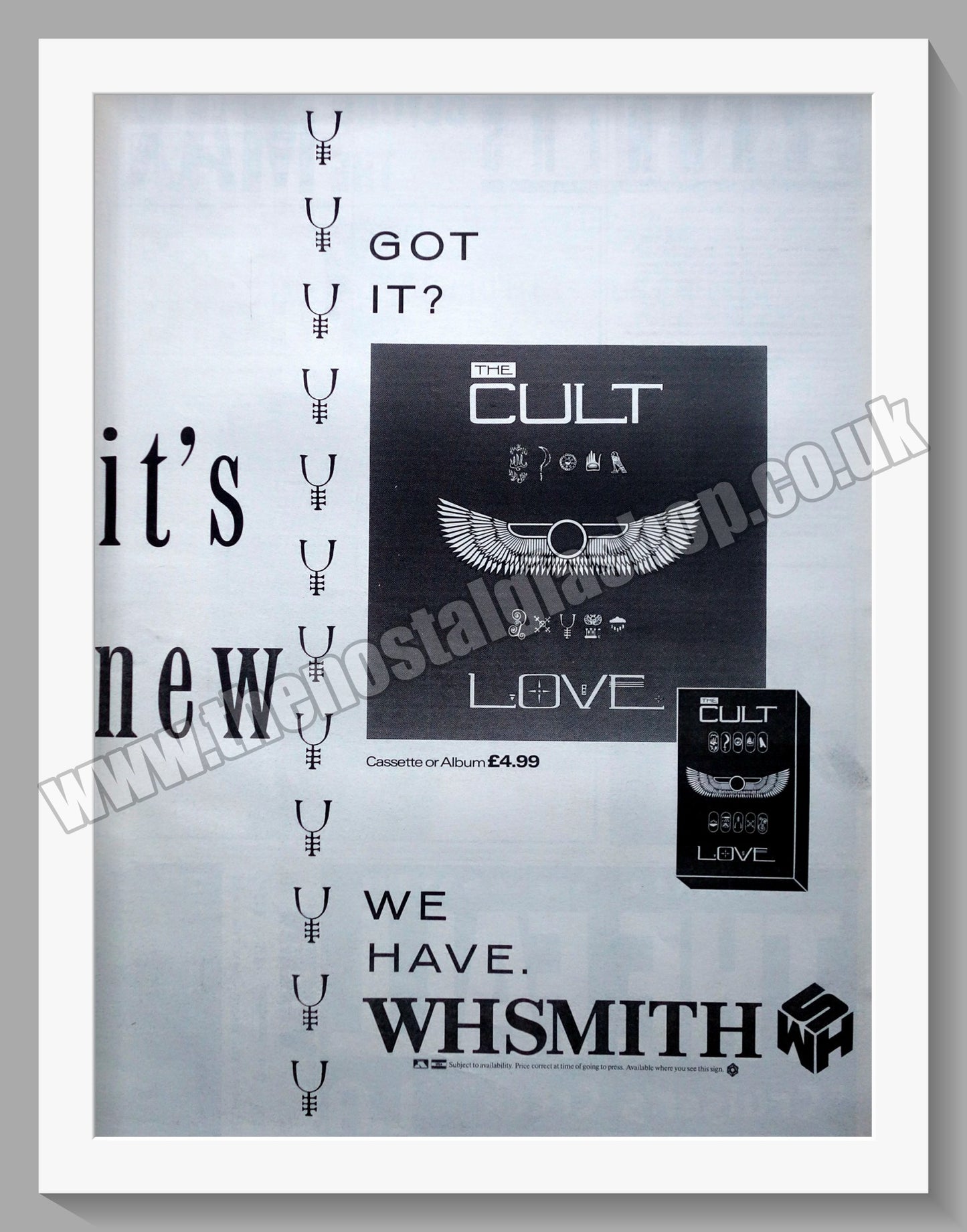 Cult (The) Love.1985 Large Original Advert (ref AD15145)