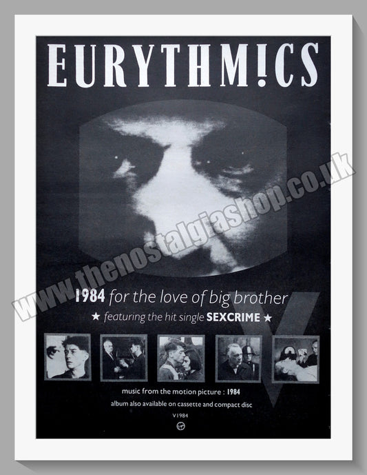 Eurythmics 1984.1984 Large Original Advert (ref AD15165)