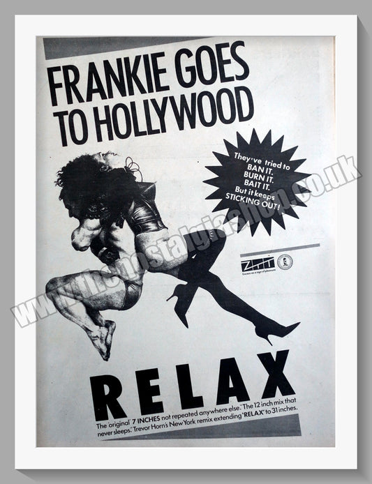 Frankie Goes To Hollywood Relax. Original Advert 1984 (ref AD13081)