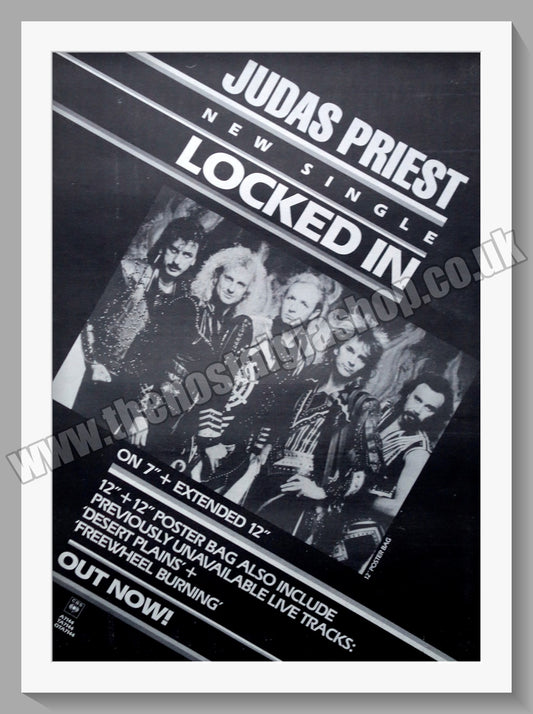 Judas Priest Locked In.1986 Large Original Advert (ref AD15186)