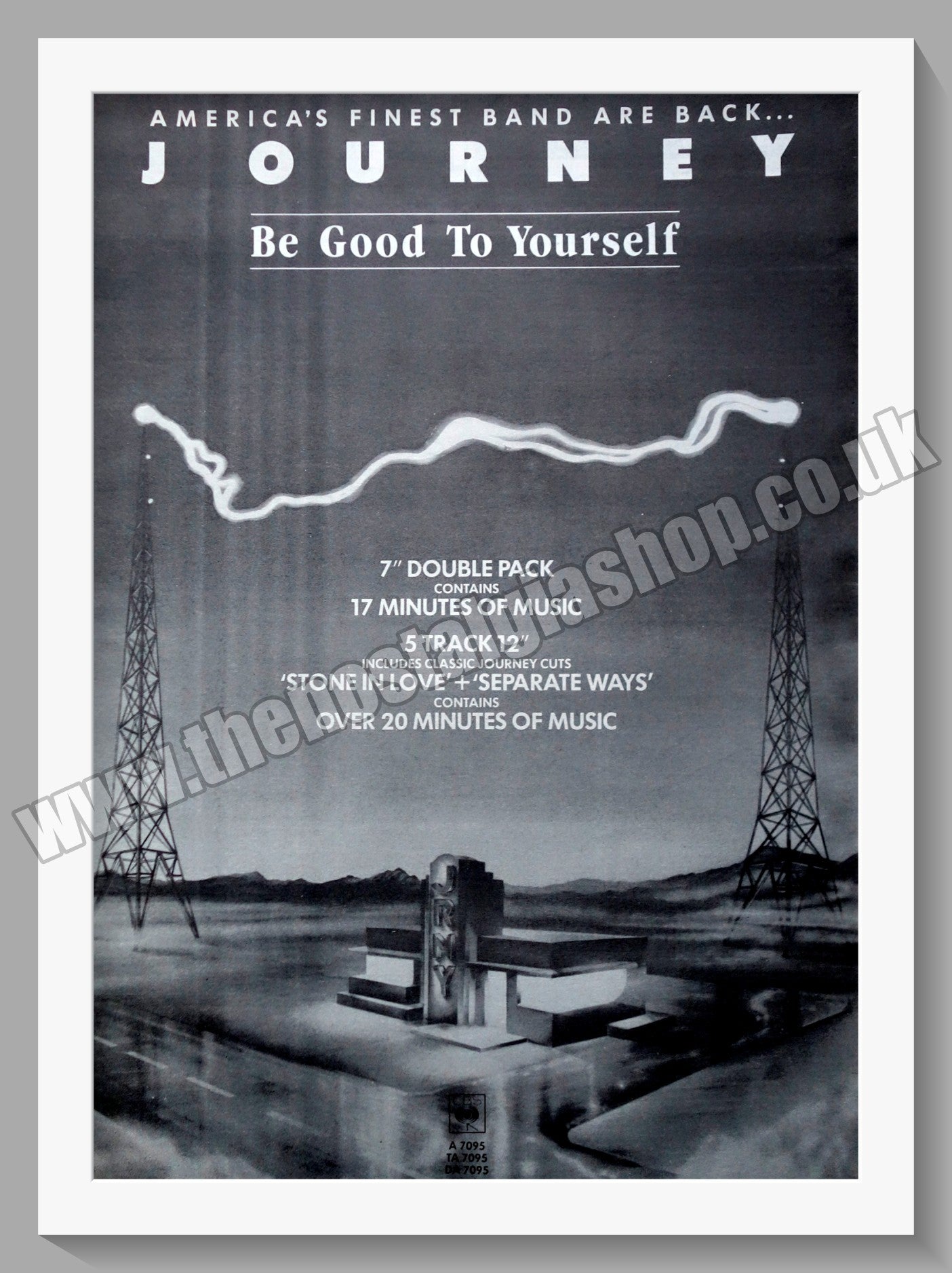 Journey Be Good To Yourself1986 Large Original Advert Ref Ad15187 The Nostalgia Shop 