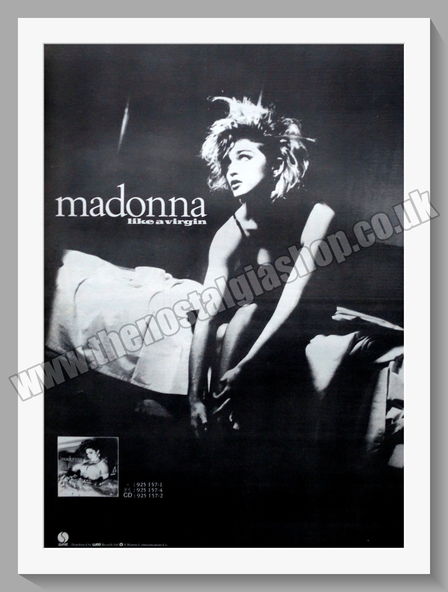 Madonna Like A Virgin. 1984 Large Original Advert (ref AD15204)