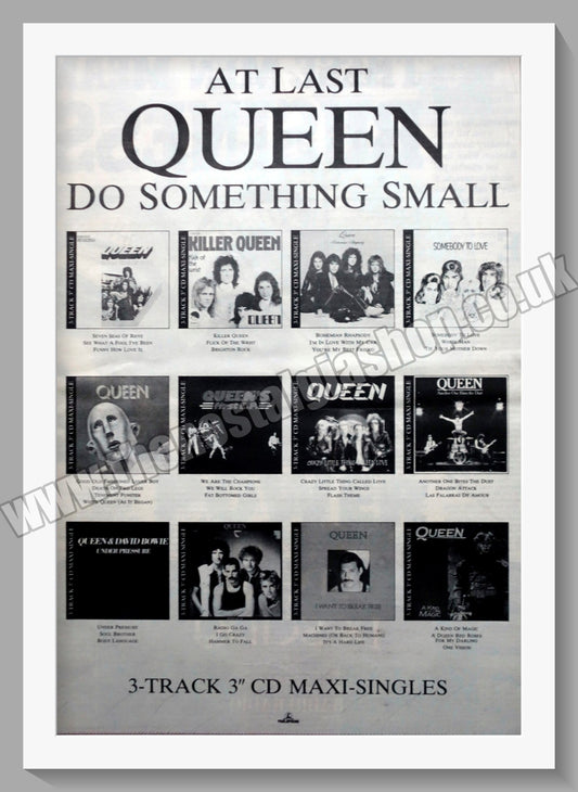 Queen Singles. 1988 Large Original Advert (ref AD15225)