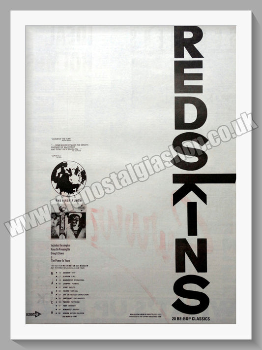 Red Skins First Album. 1986 Original Advert (ref AD15244)