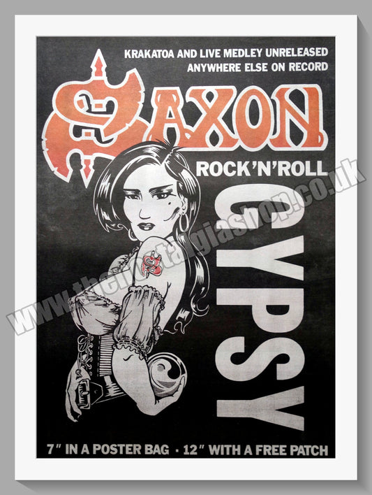 Saxon Rock 'n' Roll Gypsy. 1986 Original Advert (ref AD15275)