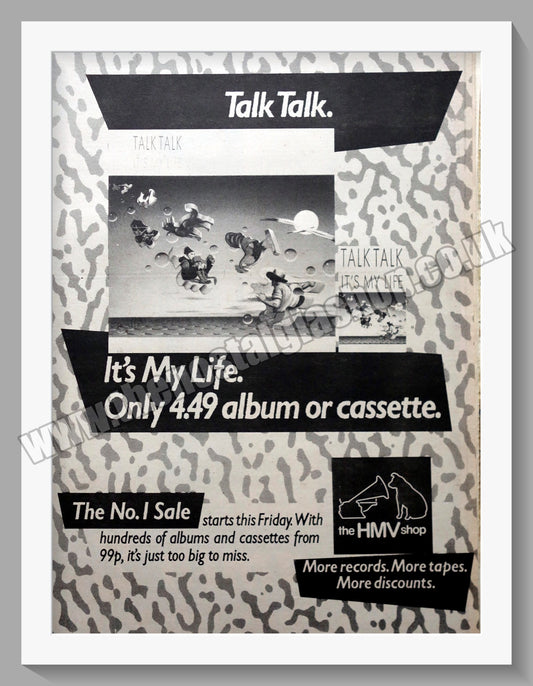 Talk Talk It's My Life. 1984 Large Original Advert (ref AD15312)