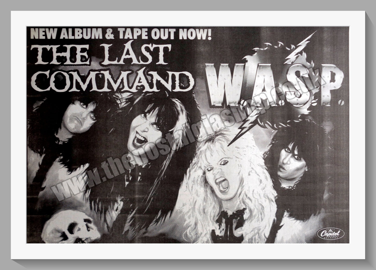 Wasp The Last Command. 1985 Large Original Advert (ref AD15323)