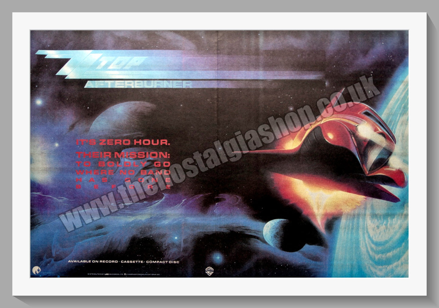 ZZ Top Afterburner. 1985 Large Original Advert (ref AD15335)