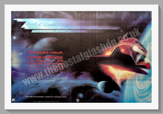 ZZ Top Afterburner. 1985 Large Original Advert (ref AD15335)