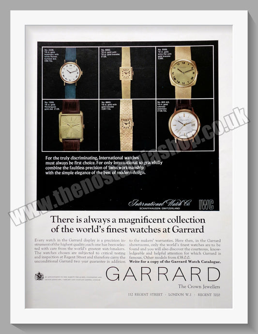 Garrard Watches.  Original Advert 1967 (ref AD300770)