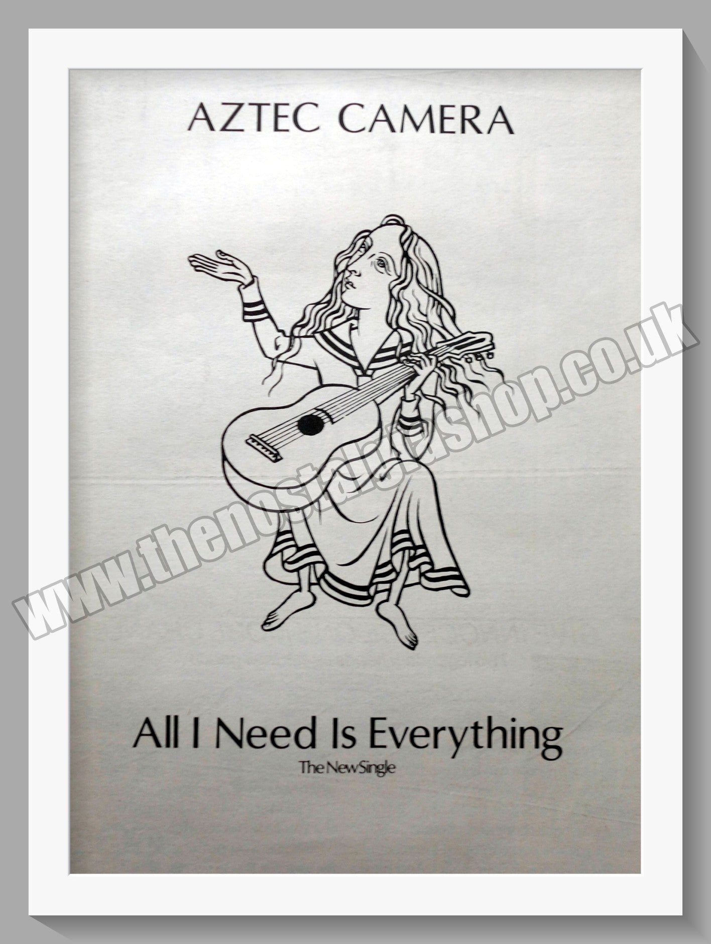 Aztec Camera. All I Need Is Everything. 1984 Original Advert (ref AD15250)