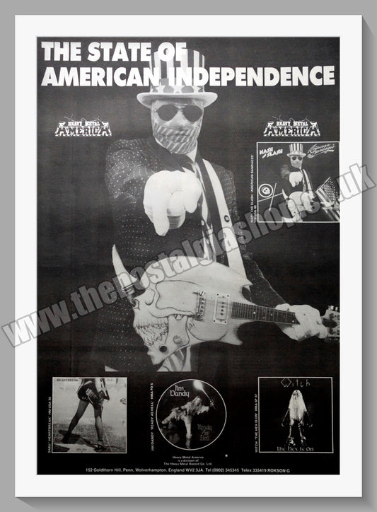 Heavy Metal America. 1985 Original Advert (ref AD15254)