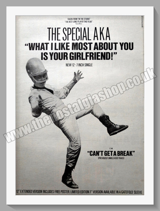 Special AKA. Can't Get A Break. 1984 Original Advert (ref AD15256)