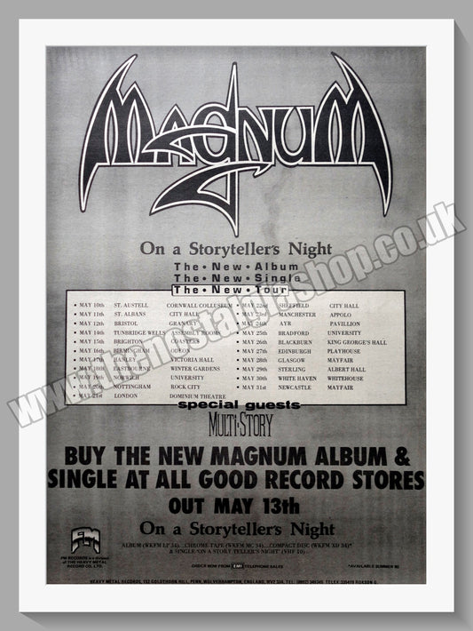 Magnum. On A Storyteller's Night. 1985 Original Advert (ref AD15228)