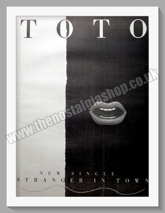 Toto. Stranger In Town. 1984 Original Advert (ref AD15233)