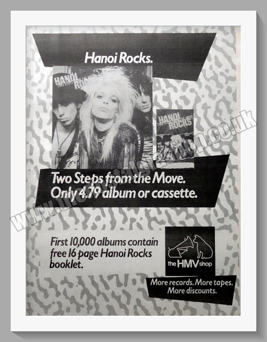 Hanoi Rocks. Two Steps From The Move. 1984 Original Advert (ref AD15235)