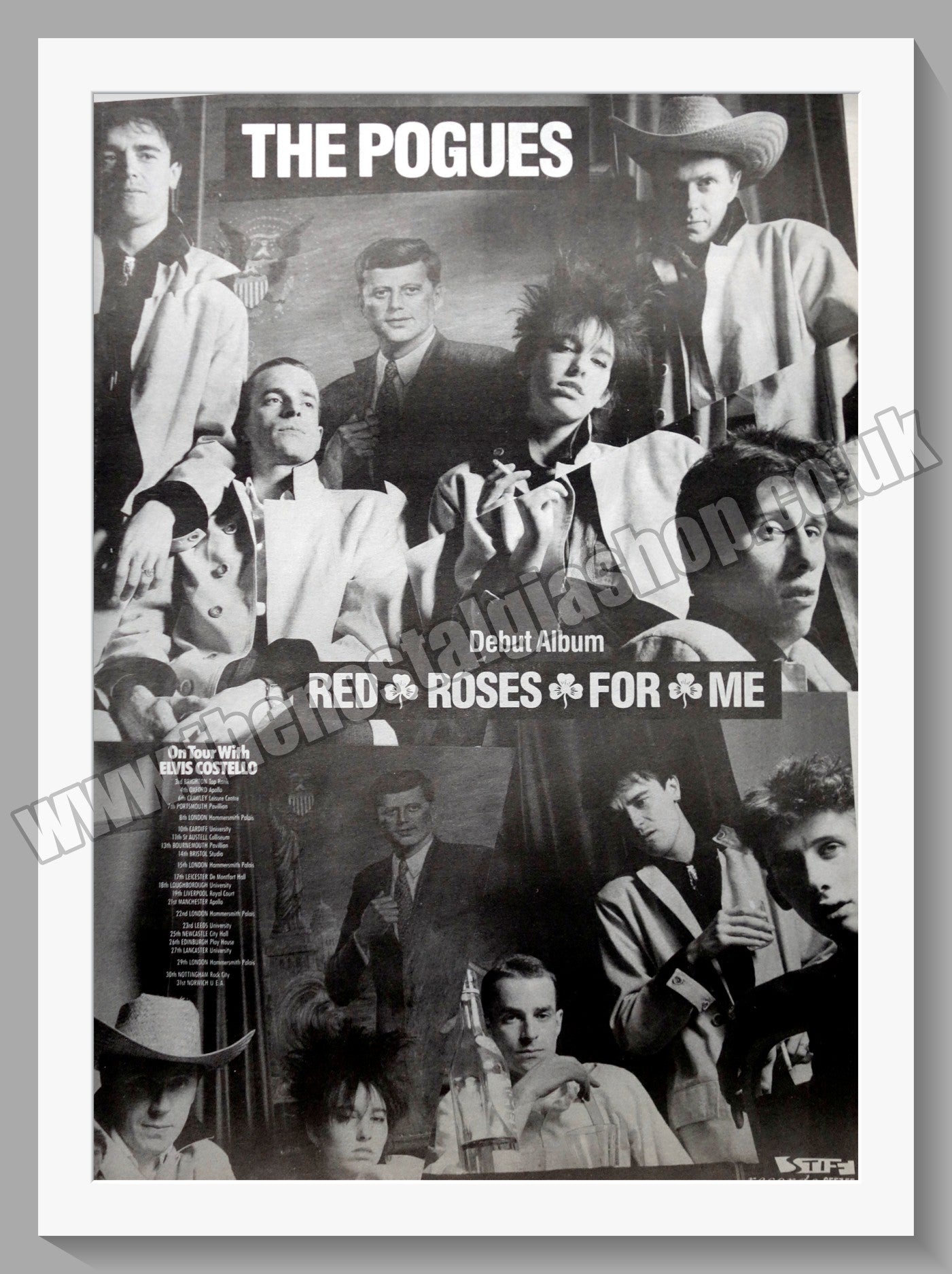 Pogues (The) Red Roses For Me. 1984 Original Advert (ref AD15236)