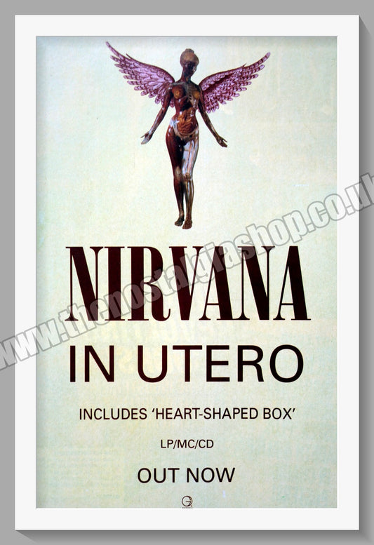 Nirvana. In Utero. 1993 Original Advert (ref AD60642)