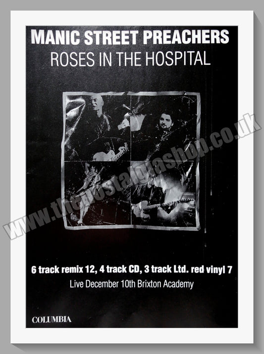 Manic Street Preachers. Roses In The Hospital. 1993 Original Advert (ref AD60644)