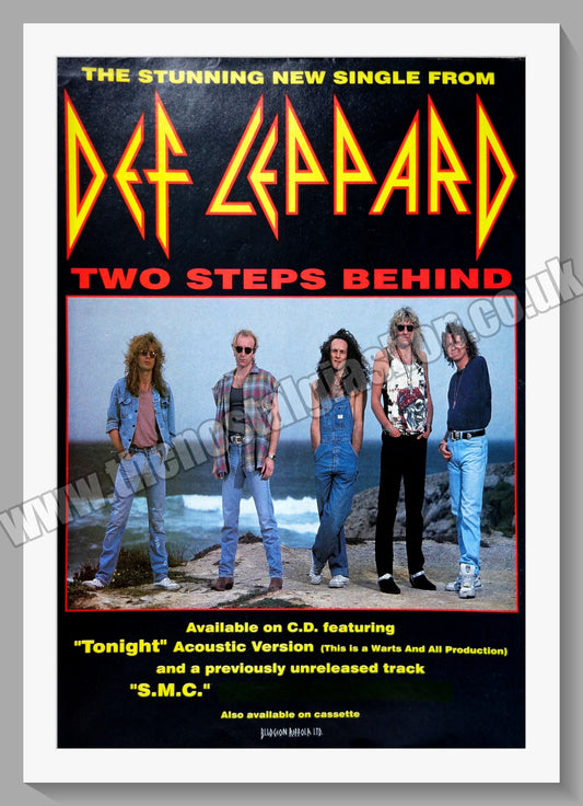 Def Leppard. Two Steps Behind. 1993 Original Advert (ref AD60649)