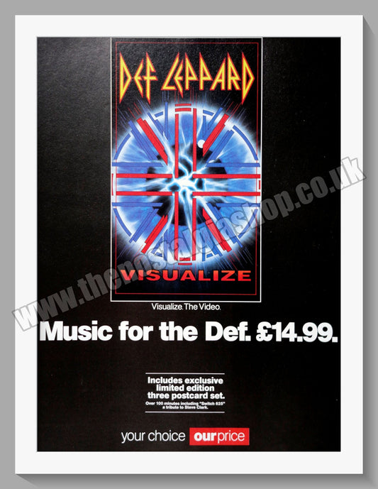 Def Leppard. Visualize. 1993 Original Advert (ref AD60650)