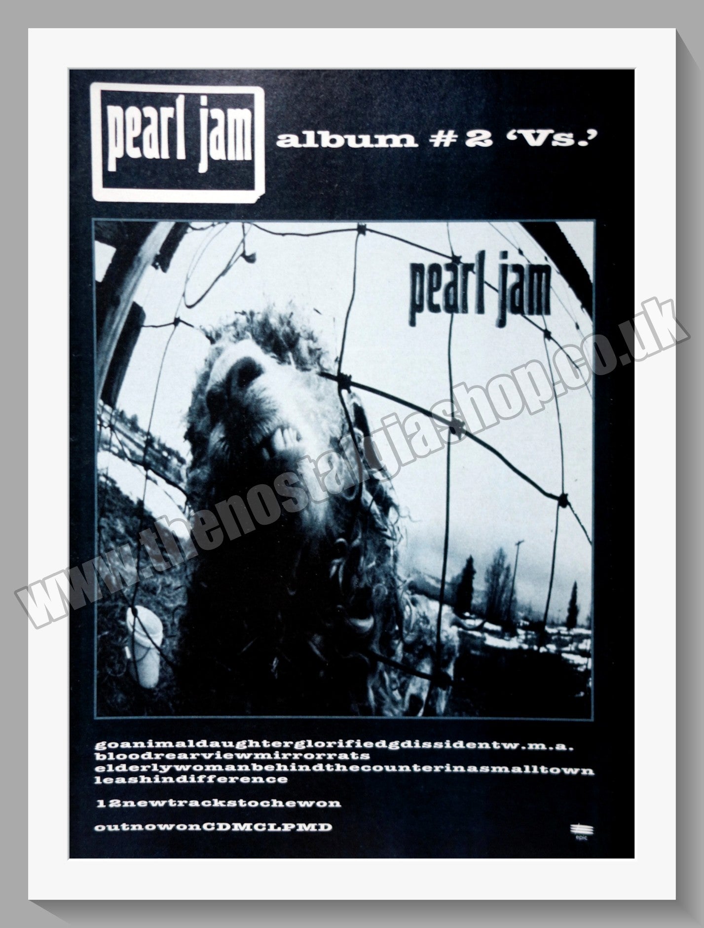 Pearl Jam Vs. 1993 Original Advert (ref AD60658)