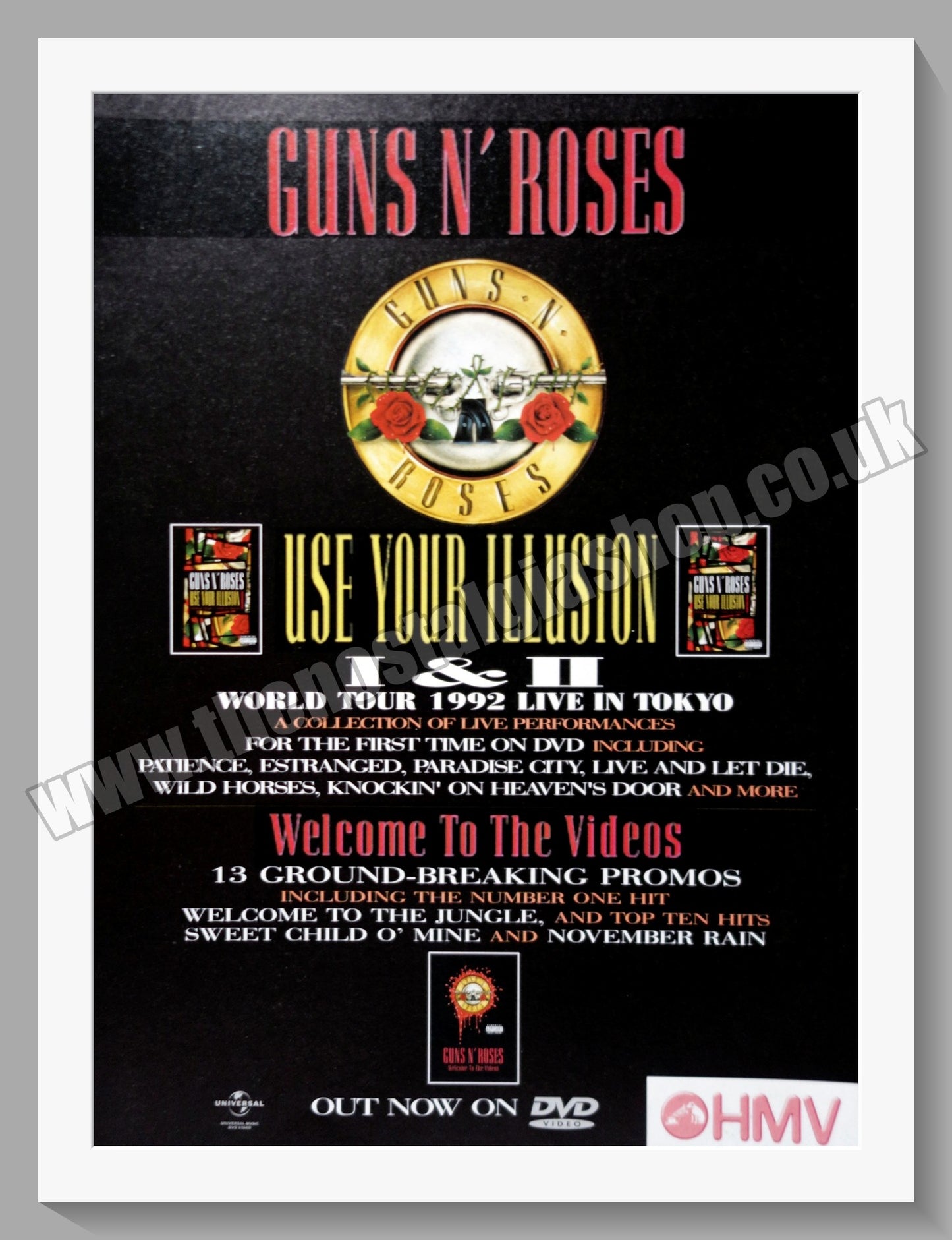 Guns N' Roses Use Your Illusions. 2003 Original Advert (ref AD60740)