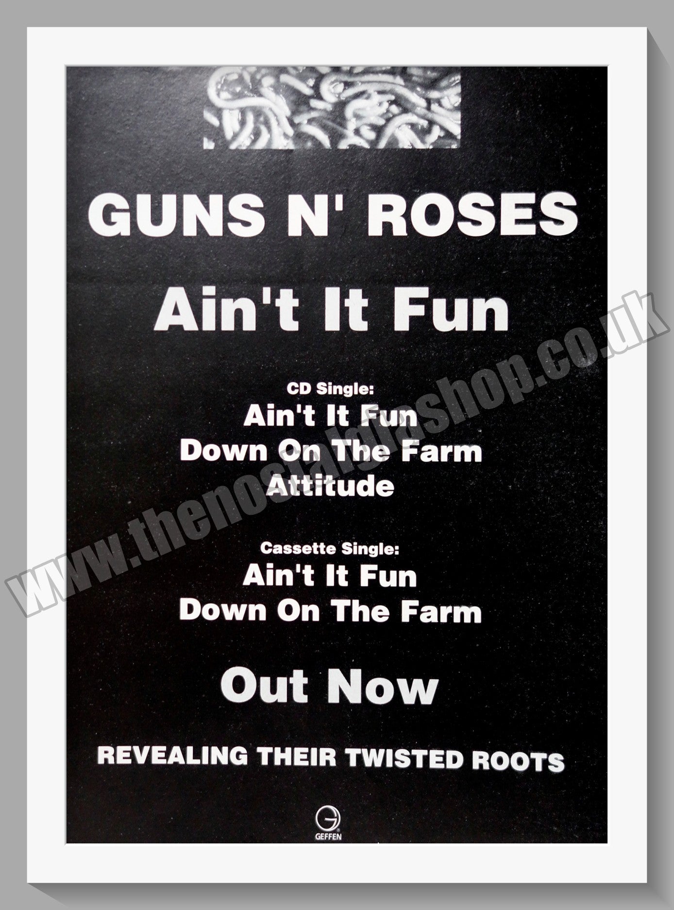 Guns N' Roses Ain't It Fun. 1993 Original Advert (ref AD60741)