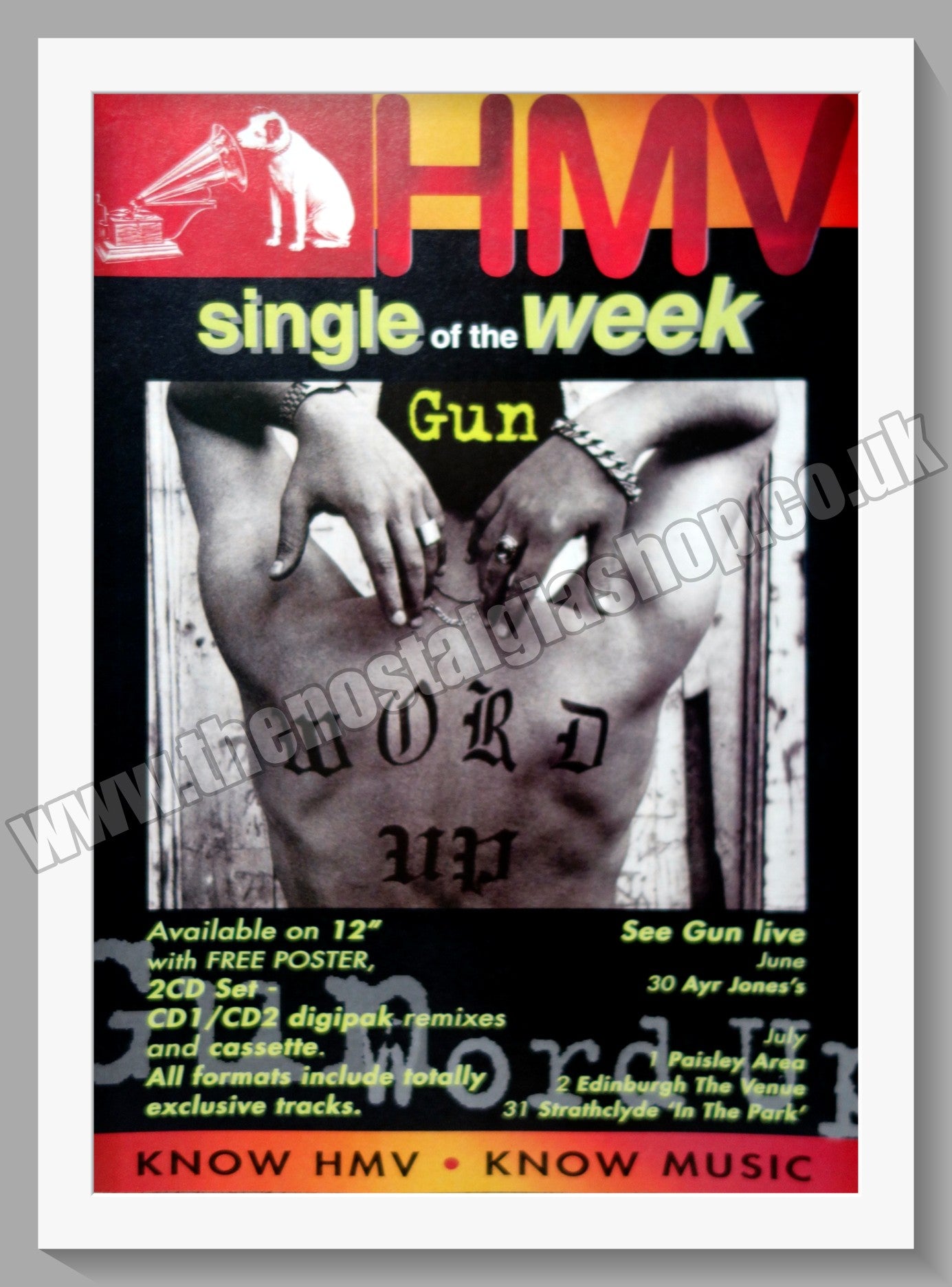 Gun Word Up. 1994 Original Advert (ref AD60743)