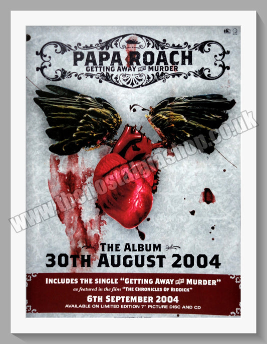 Papa Roach. Getting Away With Murder. 2004 Original Advert (ref AD60747)