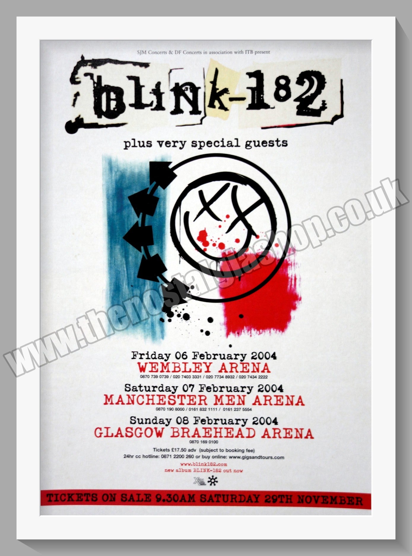 Blink 182 UK Concerts. 2004 Original Advert (ref AD60754)