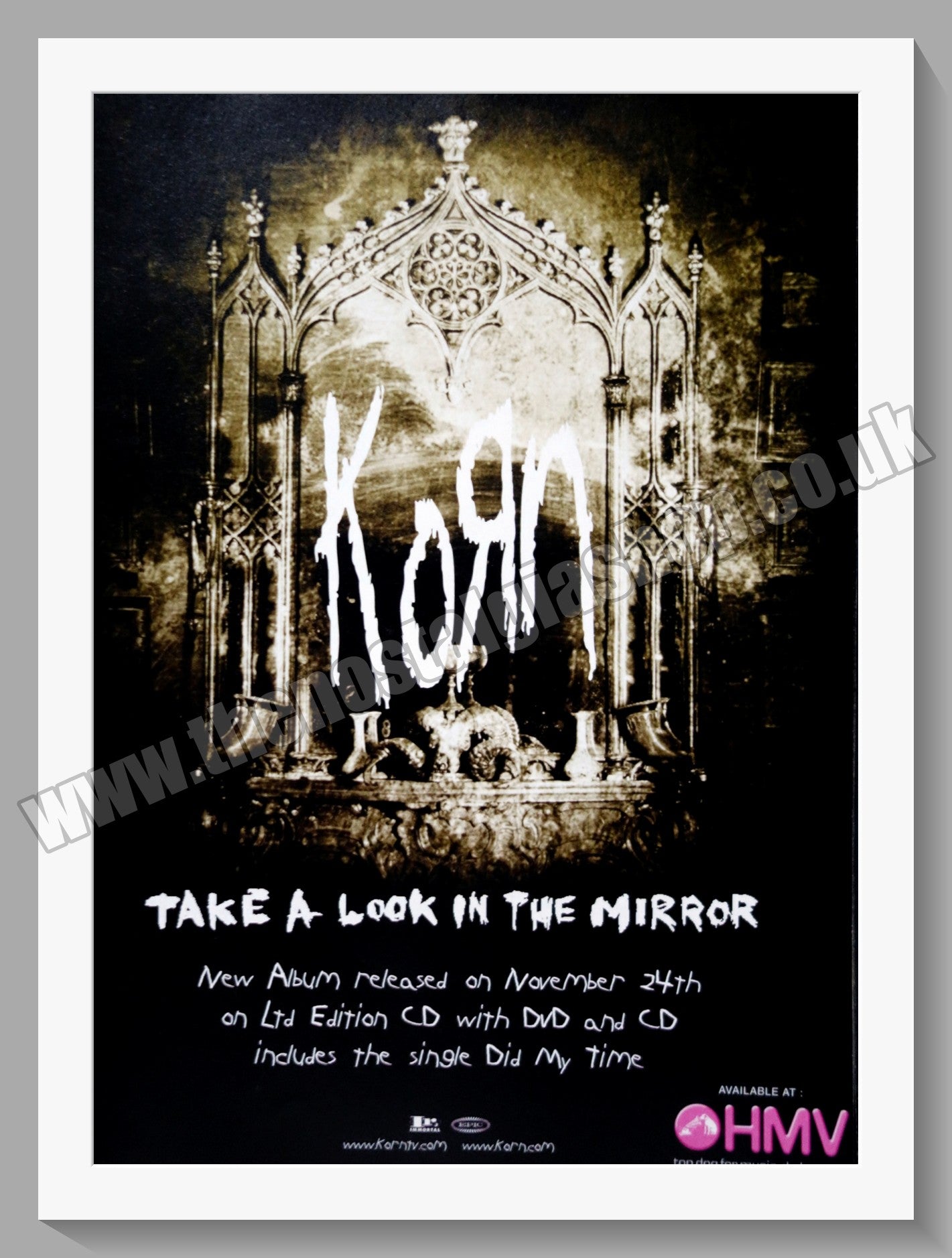 Korn Take A Look In The Mirror. 2003 Original Advert (ref AD60760)