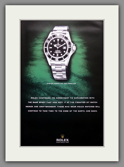 Rolex Oyster Perpetual Sea-Dweller. Original Triple Advert 2006 (ref AD60709)