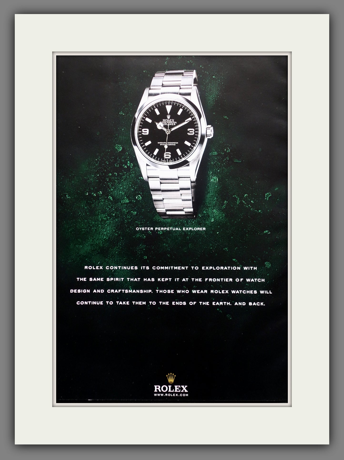 Rolex Oyster Perpetual Explorer. Original Triple Advert 2006 (ref AD60710)