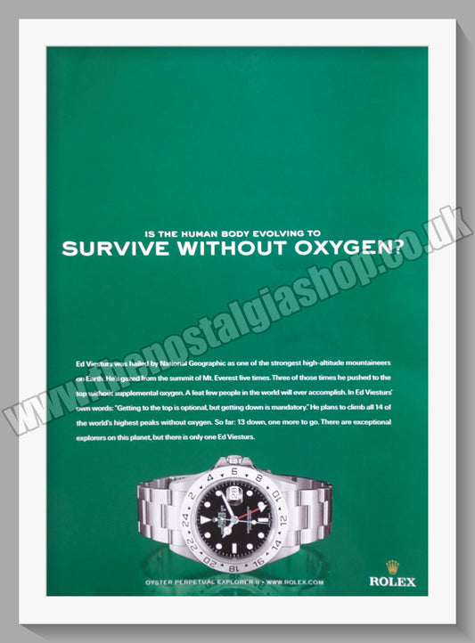 Rolex Oyster Perpetual Explorer II. Original Double Advert 2005 (ref AD60708)