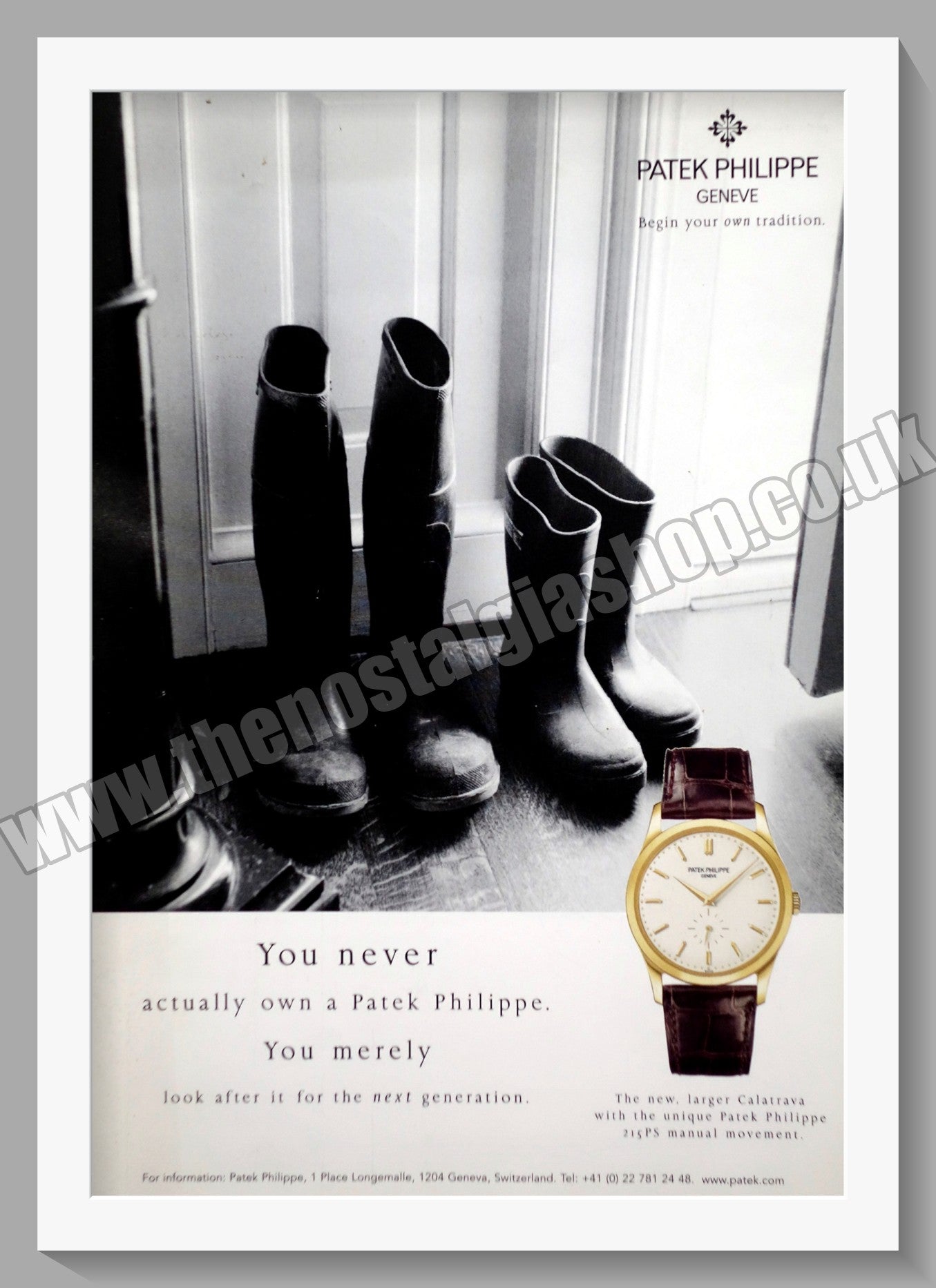 Patek Philippe Geneve Watch. Original Advert 2004 (ref AD60730)