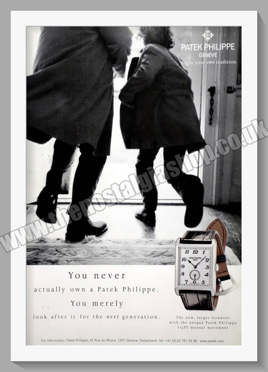 Patek Philippe Gondolo Watch. Original Advert 2004 (ref AD60731)