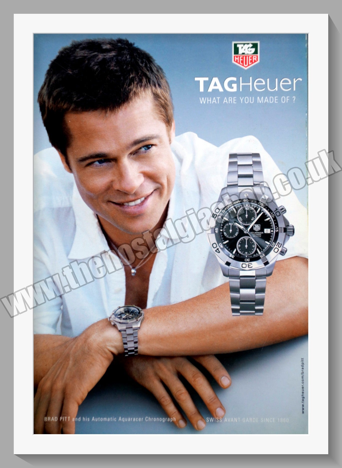 Tag Heuer Aquaracer Chronograph Watch. Original Advert 2005 (ref AD60735)