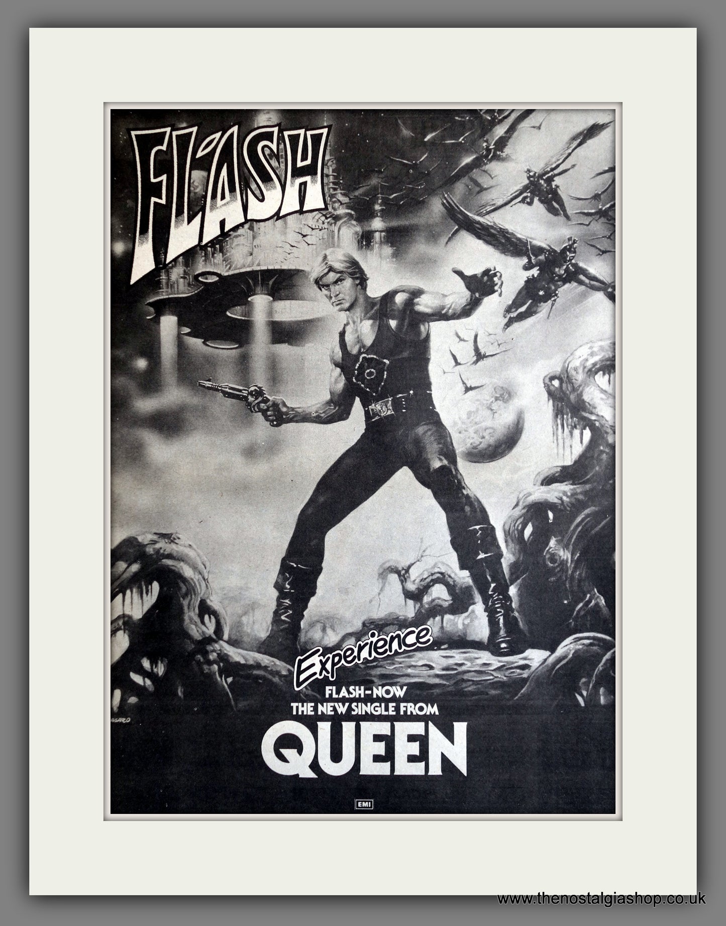 Queen New Single Flash Gordon. 1980 Large Original Advert (ref AD15305)